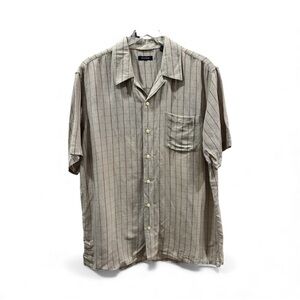 Club Room Tan Striped Casual Shirt
